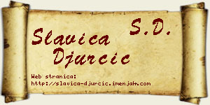 Slavica Đurčić vizit kartica
